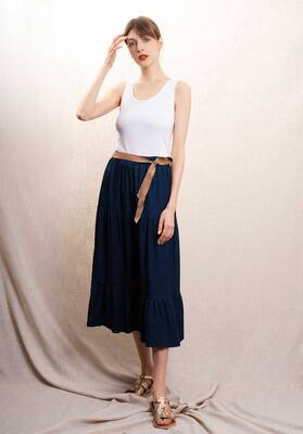 Skirt G1896 Navy | Color: NAVY | Size: U