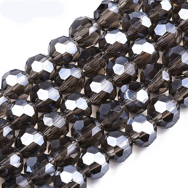 Electroplate Glass Bead Strands