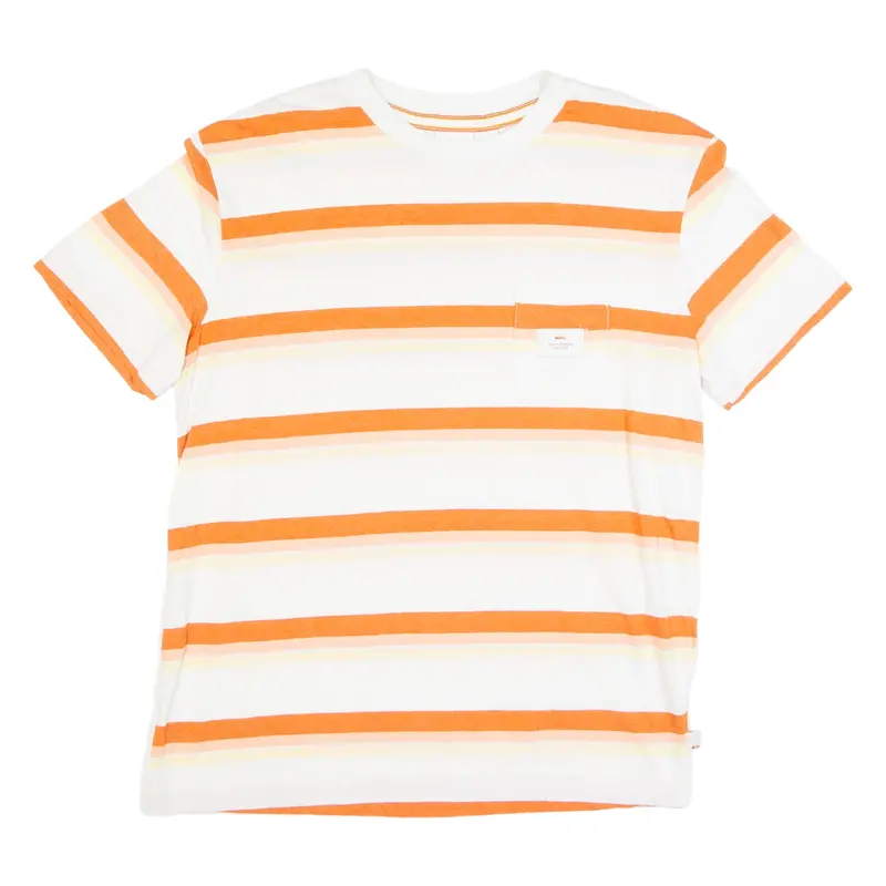 OCEAN INSPIRED Striped Mens T-Shirt White S