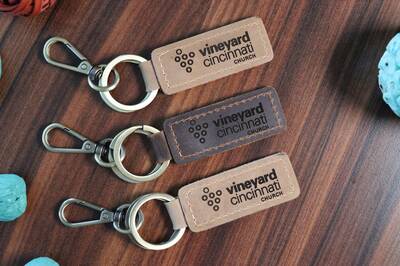 15 pcs+ Leather Keychains in Bulk for Church Members , Real Leather, Same Day Shipping, Free Shipping US