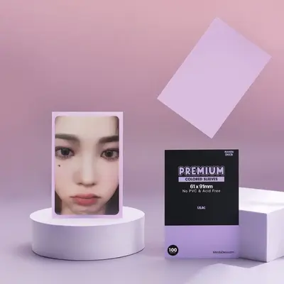 Premium Colored Photocard Sleeves - 61x91mm Double Sleeve Size (pack of 100)