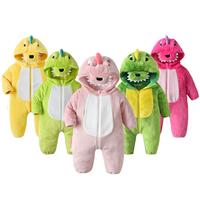 TONWHAR Multi Color Dinosaur Costumes for Children,Baby Soft Warm Halloween One Piece Pajamas,Unisex Baby Animal Onesie,Anima...