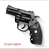 「No Fuell Refillable Exquisite Revolver ButaneLighter Windproof Detachable Model LighterFor Cooking, BBQ, Camping And Daily...