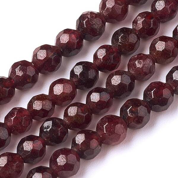 Natural Garnet Beads Strands