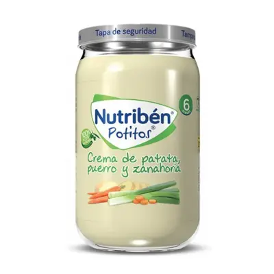 Potato, leek and carrot cream jar Nutribén 235 g