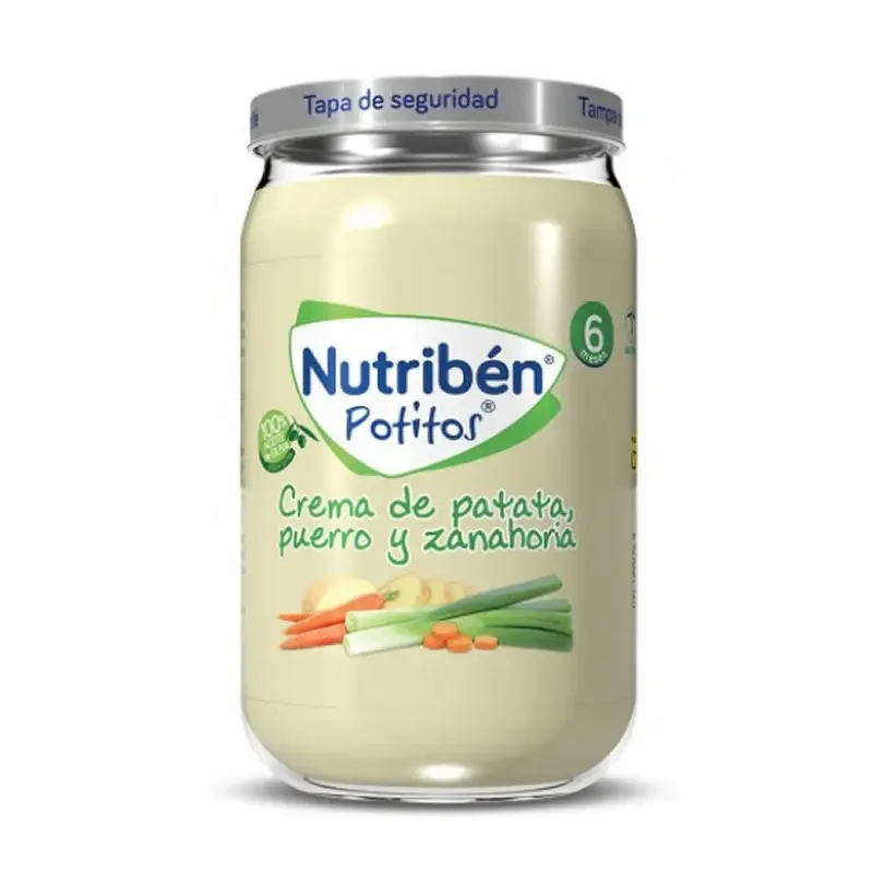 Potato, leek and carrot cream jar Nutribén 235 g