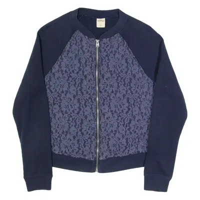 HOLLISTER Girls Track Jacket Blue L