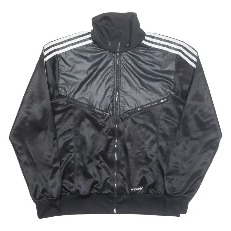 ADIDAS Mens Track Jacket Black L
