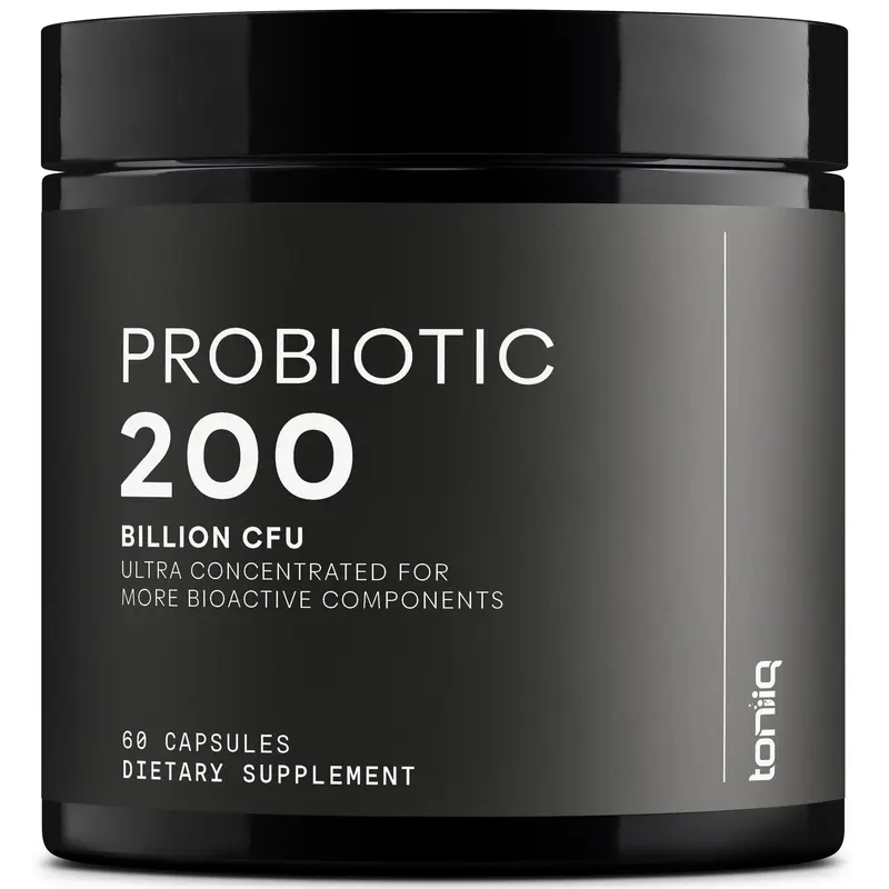 Probiotic Supplement by Toniiq - 200 Billion CFU - 30 Verified Third-Party Tested Strains - Fully Shelf-Stable Probiotics For...