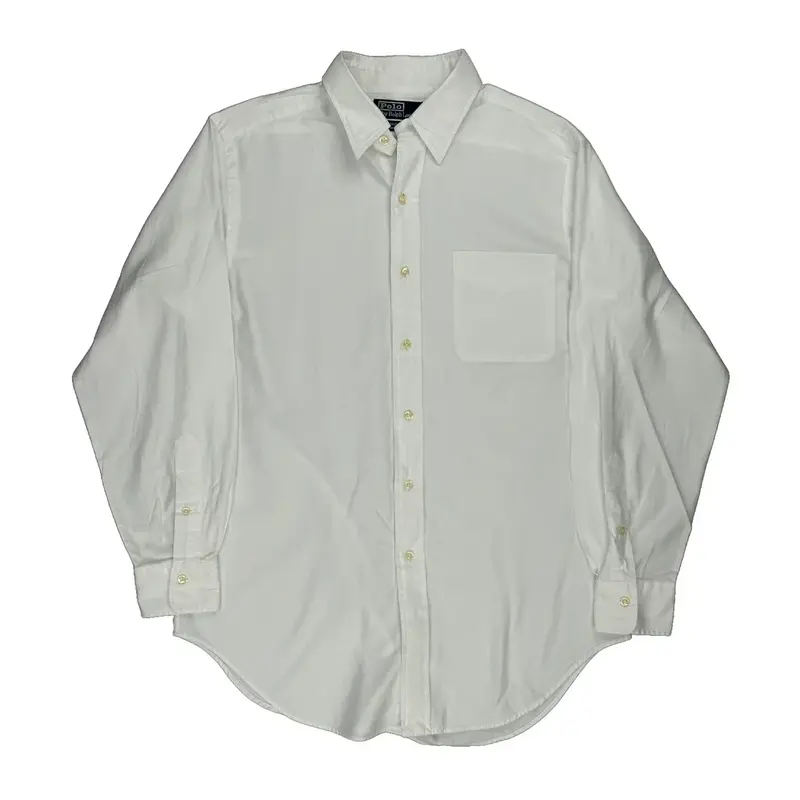 Ralph Lauren Shirt - Medium White Cotton