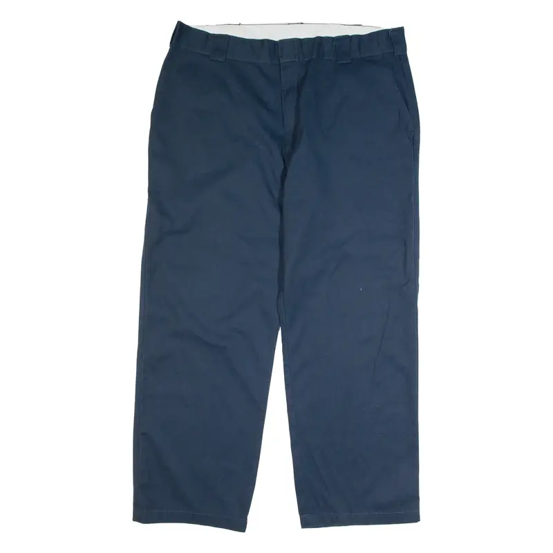 DICKIES Chino Style Workwear Mens Trousers Blue Classic Straight W40 L30