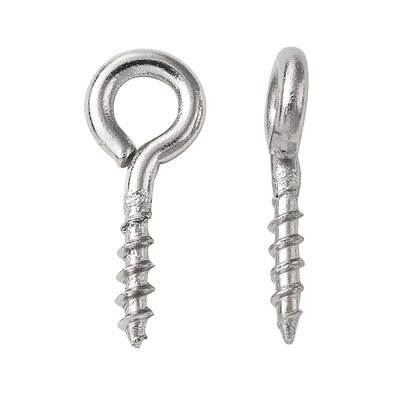 Tarnish Resistant 304 Stainless Steel Screw Eye Pin Peg Bails