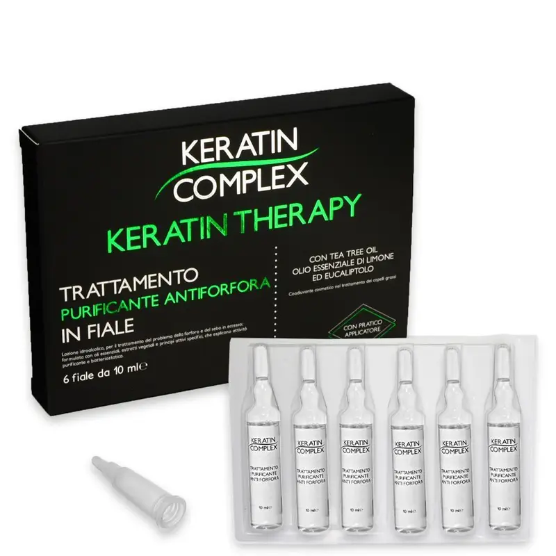 Keratin Complex Trattamento Purificante Antiforfora 6 Fiale Da 10 Ml