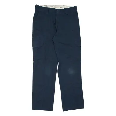 DICKIES Cargo Mens Trousers Blue Regular Straight W32 L32