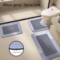 MOVATEK Super absorbent bathroom mat set - soft diatom mud material, non-slip, quick drying, easy to clean - suitable for kit...