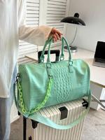 1 Piece Fashion Durable Travel Duffel Bag, Travel Essentials Bagag, Waterproof Pu Leather Multi-function Portable Bag for Tra...