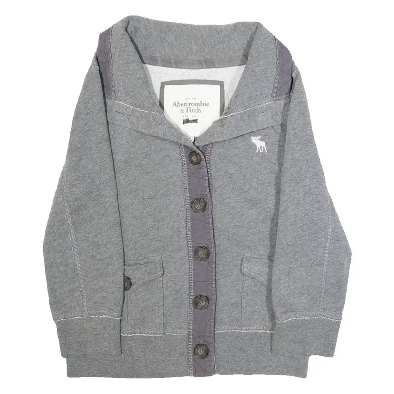 ABERCROMBIE & FITCH Womens Jacket Grey L