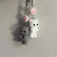 Cute Cat Design Phone Chain, Cute Phone Decorative Lanyard, Fashion Phone Charm for Women & Girls, Mobile Phone Decoration Ac...
