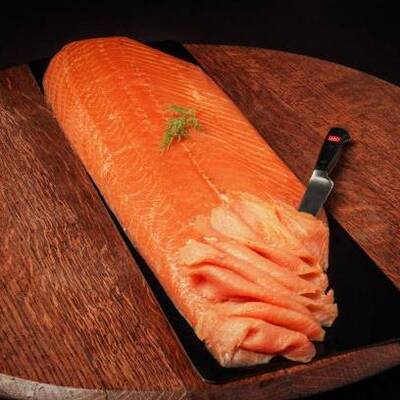 BlackboxMeats Verlasso Salmon Whole Cold Smoked - Sliced - Ready to Eat, 3lb