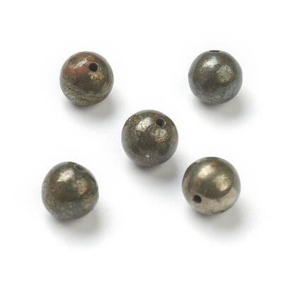 Natural Pyrite Beads