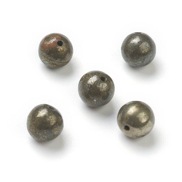 Natural Pyrite Beads
