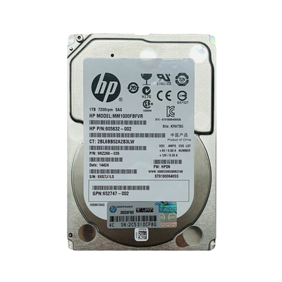 652747-002 HP 1TB 6Gb/s SAS 7200 2.5-Inch Hard Drive