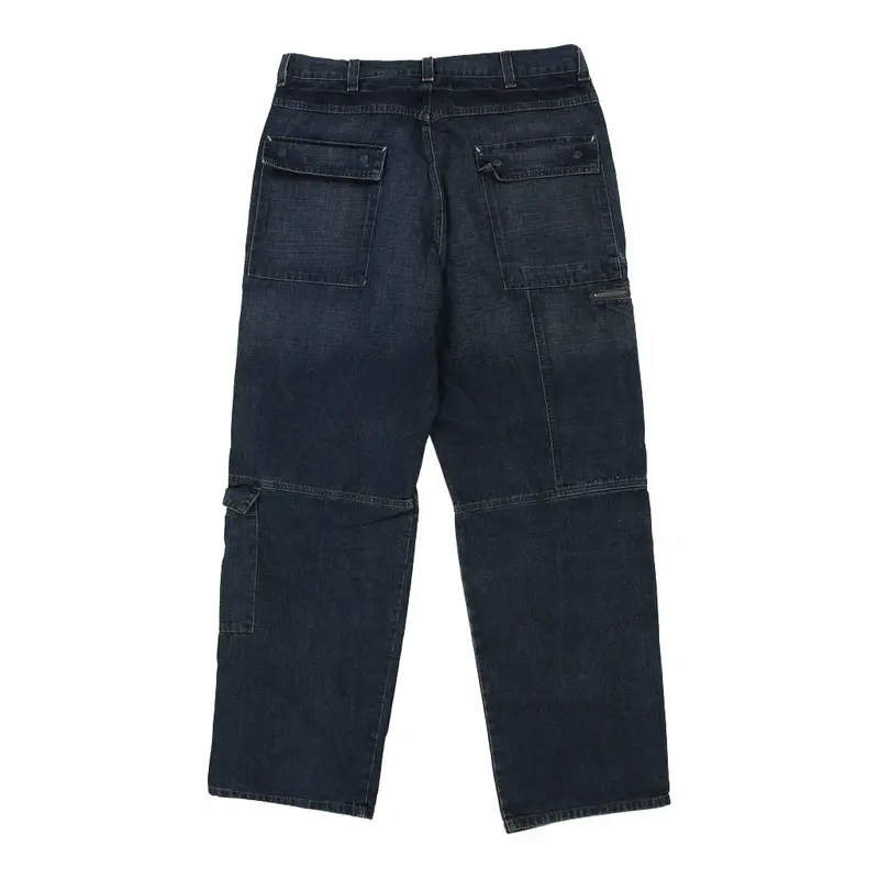 Cargo Style Dkny Cargo Jeans - 38W 34L Blue Cotton