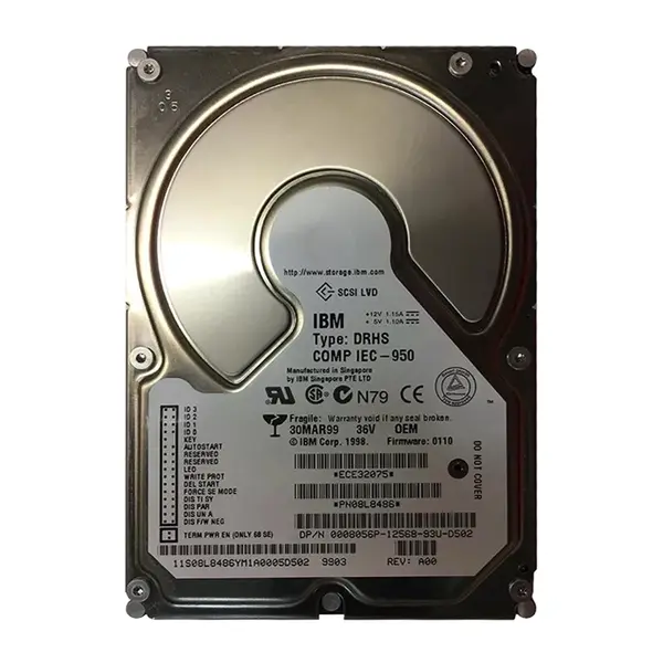 8056P Dell 36GB Ultra-160 SCSI 10000 3.5-inch Hard Drive