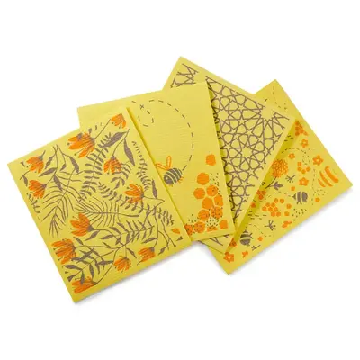 Jumbo Compostable Sponge Cleaning Cloths | Color: Yellow