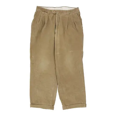 Burberry London Cord Trousers - 32W 29L Brown Cotton | Size: 32