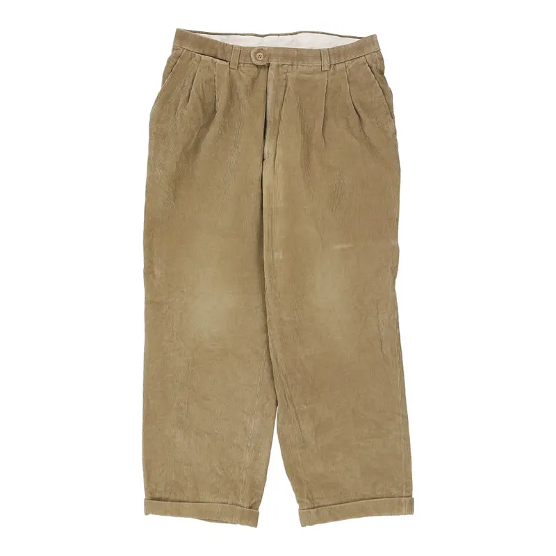 Burberry London Cord Trousers - 32W 29L Brown Cotton | Size: 32