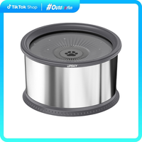 【outdoorfun】1.6 Gallon Dog Water Bowl, 6.5L/220oz Stainless Steel No Spill Water Bowl for Large Dogs, Super Large Capacit...