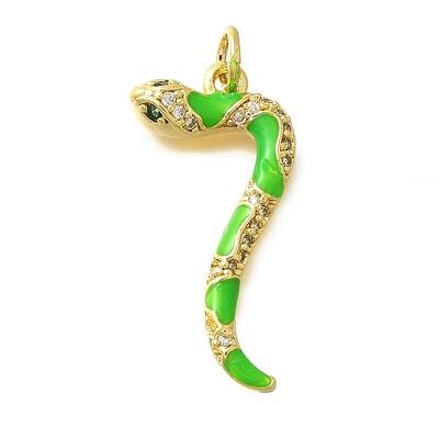Brass Micro Pave Cubic Zirconia Pendants