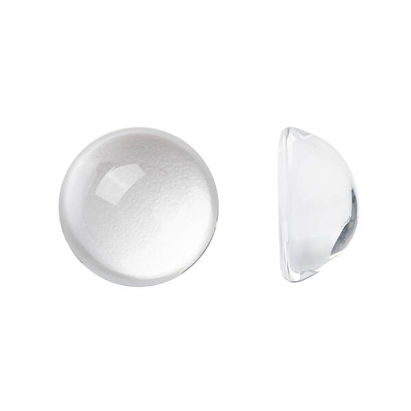 Transparent Half Round Glass Cabochons