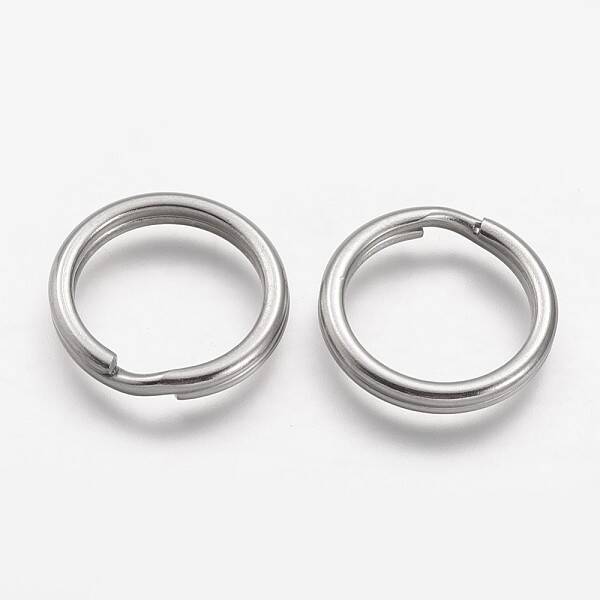 Tarnish Resistant 304 Stainless Steel Split Key Rings