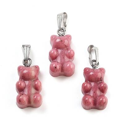 Natural Rhodonite Pendants