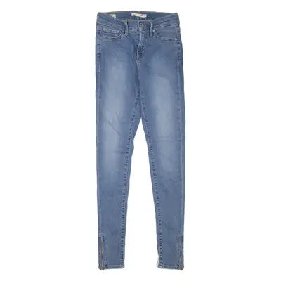 LEVI'S 310 Shaping BIG E Womens Jeans Blue Slim Skinny Stone Wash W26 L32