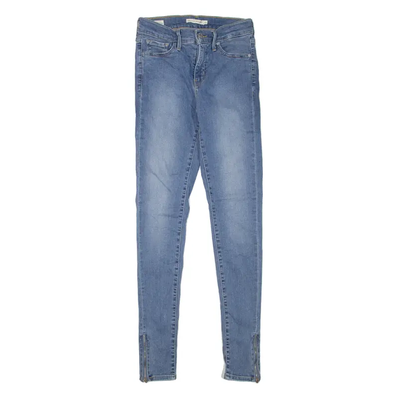 LEVI'S 310 Shaping BIG E Womens Jeans Blue Slim Skinny Stone Wash W26 L32