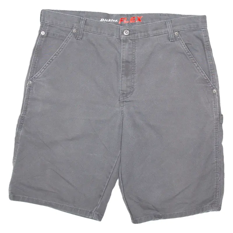 DICKIES Mens Workwear Shorts Grey Relaxed L W36