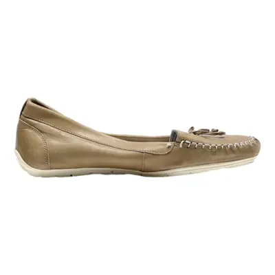 BUGATTI Loafer Shoes Beige Leather Womens UK 6