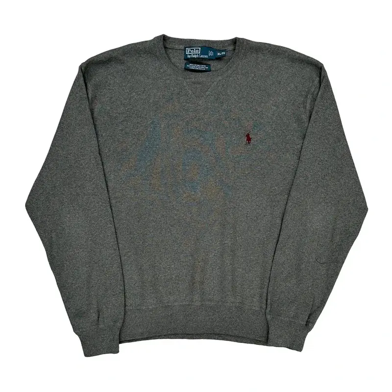 Polo Ralph Lauren Jumper - XL Grey Cotton