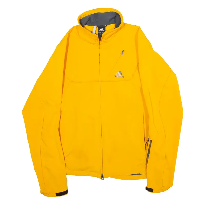ADIDAS Mens Track Jacket Yellow M