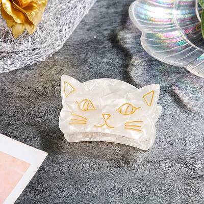 Cat Shape Acrylic Claw Hair Clips