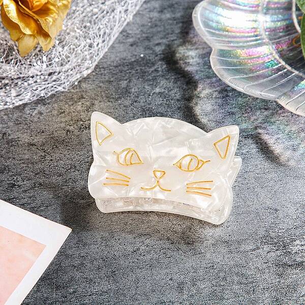Cat Shape Acrylic Claw Hair Clips