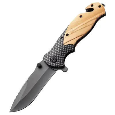 High-hardness folding knife tactical survival stainless steel knife portable outdoor equipment pocket self-defense knife hous...