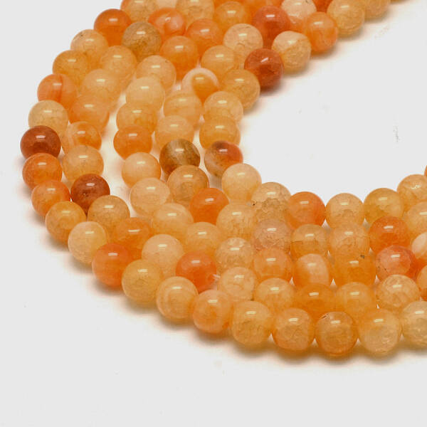 Natural Crackle Agate Bead Strands