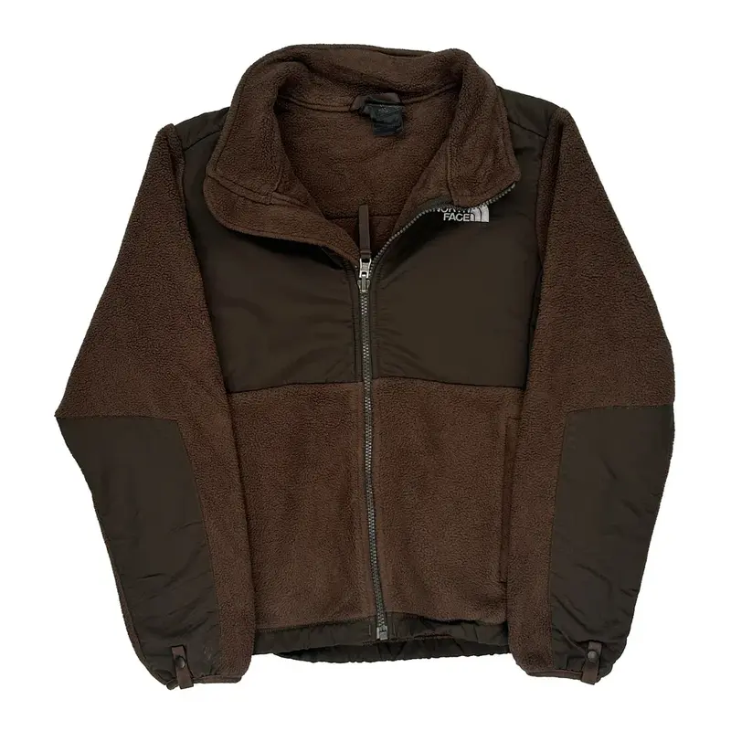 Age 10-12 The North Face Fleece Jacket - Medium Brown Polyester | Size: medium