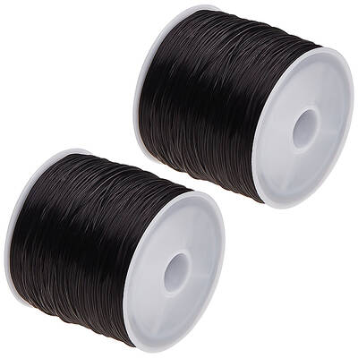 2 Rolls Flat Elastic Crystal Spandex String