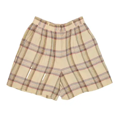 TALBOTS Casual Shorts Beige Relaxed Check Womens XXS W25