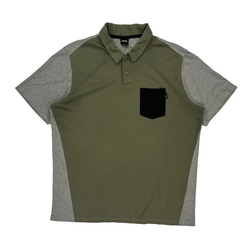 Oakley Polo Shirt - Large Green Cotton